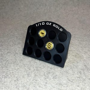 Display stand for 1/10 oz gold coin collection