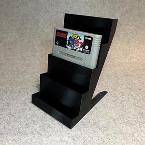Présentoir pour 5 cartouches de jeux Super Nintendo SNES