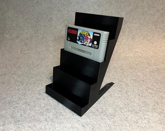 Display stand for 5 games cartridges Super Nintendo SNES