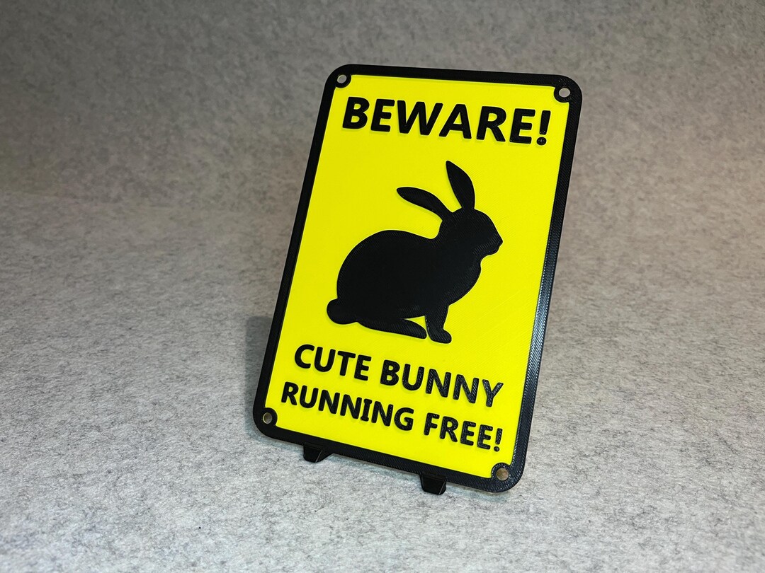 Bunny Rabbit Sign - Wall Decoration - Etsy