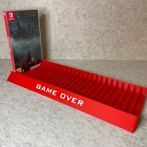 Standaardhouder voor 24 games Nintendo Switch: aangepaste tekst, elke kleur!