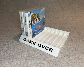 Soporte para 8 juegos Nintendo DS - ¡texto personalizado, cualquier color!