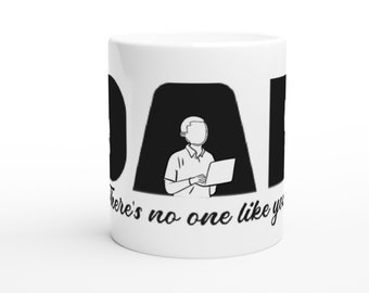Día del Padre Papá Taza simple minimalista - No hay nadie como tú (1 Taza)