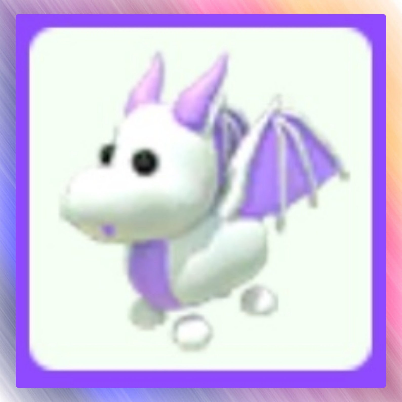 ADOPT ME Lavender Dragon NOPOTION Etsy