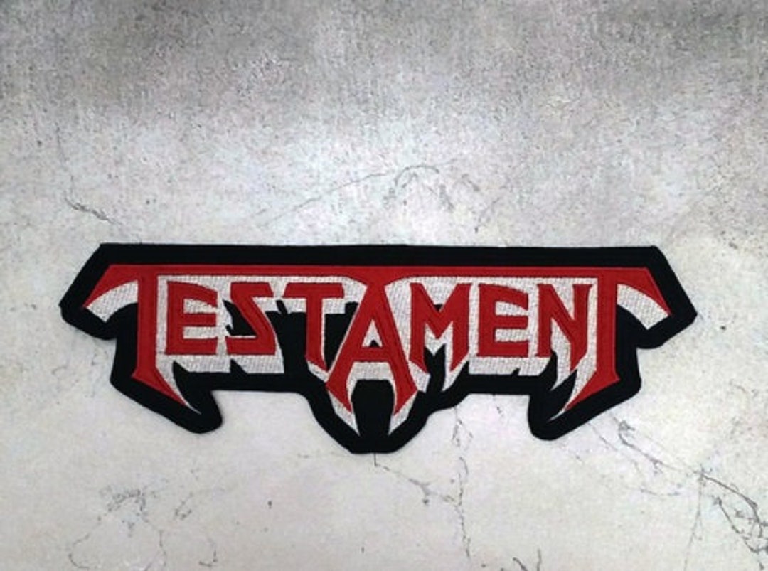 Big Back Patch TESTAMENT THRASH Metal Band еmbroidered Patches Etsy