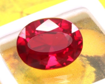 Rare Found Burmese Red Ruby 10.70Cts Oval Cut Natural Red Ruby Authentic Red Ruby Stone Best to Ruby Ring Pendant Big Size Ruby Earrings