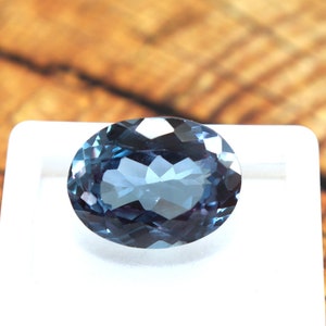 CGI Certified Alexandrite,Natural Alexandrite,Loose Alexandrite Oval Cut 19.85Ct,Faceted Alexandrite, Dual Tone Alexandrite Stone BEST OFFER