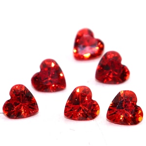 AAA + terre extrait Padparadscha saphir du Sri Lanka 6mm 6 pièces perles Padparadscha saphir pierre en vrac pour la fabrication de bijoux bague boucles d'oreilles