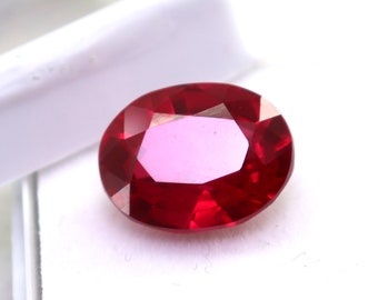 AAA+ Real Red Ruby 8Cts Oval Cut Natural Red Ruby From Burma Authentic Red Ruby Stone Best For Ruby Ring Pendant Big Size Ruby Earrings