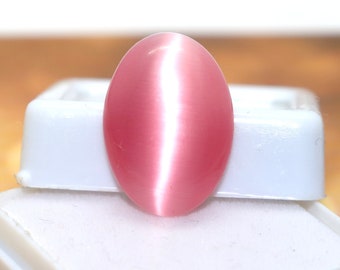 Original Pink Cat's Eye Gemstone From Sri Lanka 9.75Cts Cabochon Authentic Birthstone Chrysoberyl Cat's Eye Best For Ring Pendant Bracelet