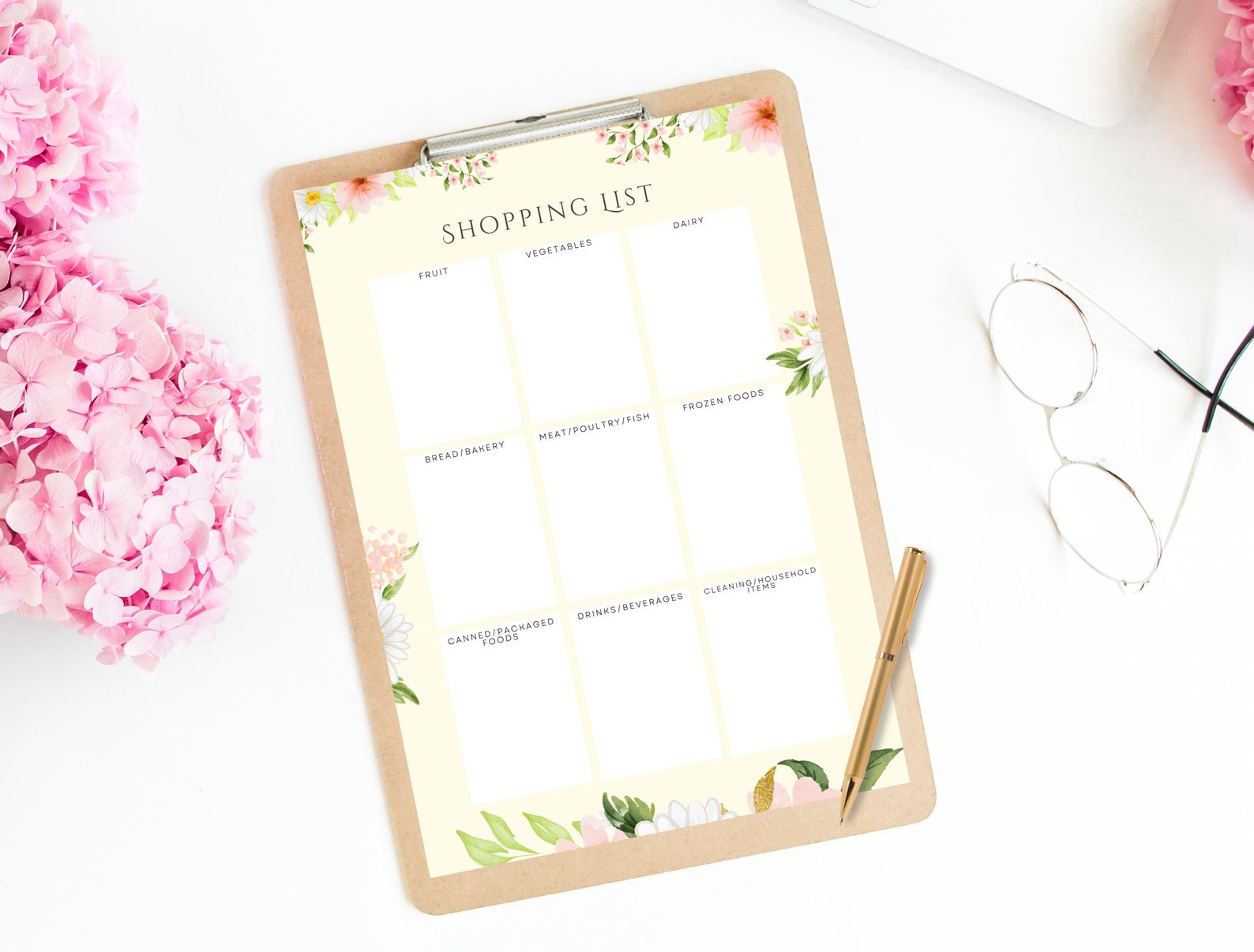 MEAL PLANNER Printable Shopping List Printable Recipe Sheet - Etsy