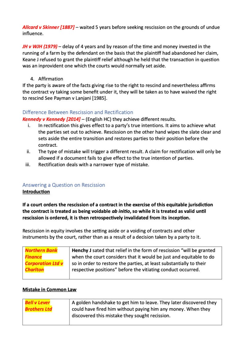 Equity and Trusts FE1 Revision Notes image 6