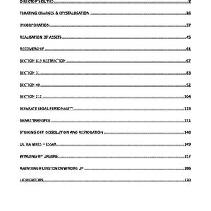 Company Law March 2024 FE1 Revision Booklet with Script image 2