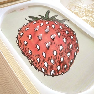 Strawberry Flisat insert, PRINTABLE toddler activity, Fruit insert, homeschool printables, large and small Trofast inserts