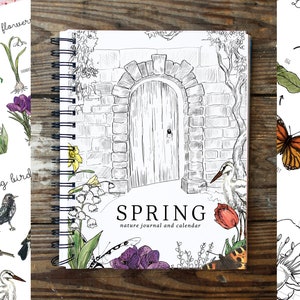 Spring Nature Journal, Estudio de la naturaleza de las mariposas, Unidad de flores, Ciclo de vida del pollo, Tarjetas flash de primavera, Escuela en casa Montessori, Charlotte Mason