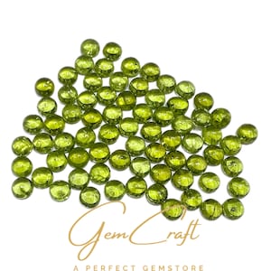 8mm Natural Peridot Round Cabochon | Peridot Cabochon | Smooth Cabochon | Wholesale Price