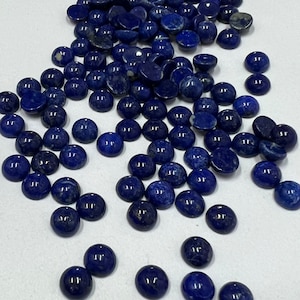 Natural Lapis Lazuli Round Calibrated Smooth Cabochon | 6 mm | Cabochon | Wholesale Price