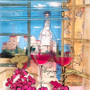 Romantic Painting, Romantic Gifts, Small Wall Art, 3d Painting On Glass, Framed Painting, Couple Painting, Glass Wall Art, Anniversary Gift