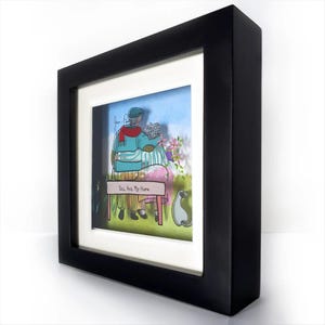 Romantic Painting of 3D On Glass - Anniversary Gift, Romantic Couple Painting / Birthday Gift Unique Home Decor / 3D Painting, Gift for Mom