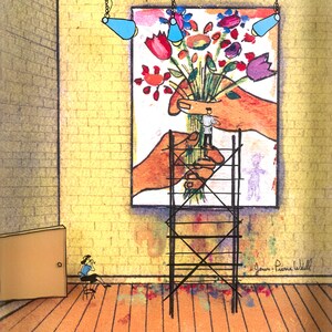 Unique Framed Floral Painting – 3D Artwork on Glass