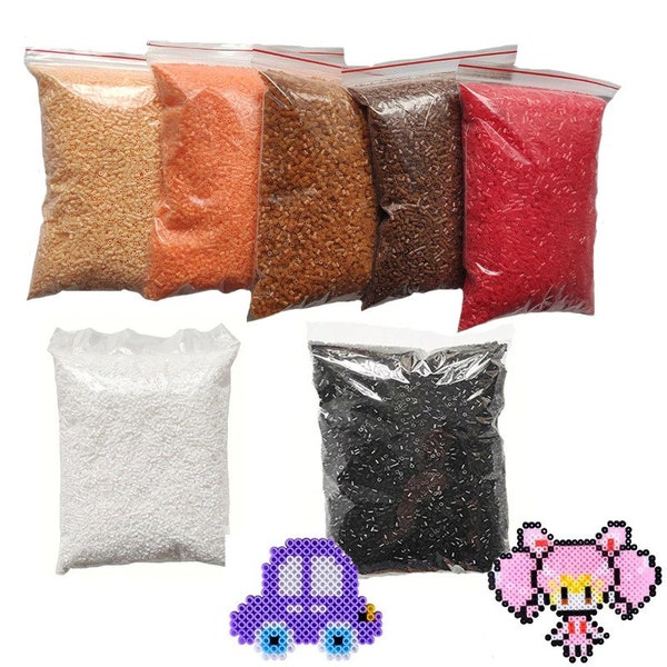 1000pcs sac mini perles hama • 2.6 / 5mm perler perler perles • Enfants éducatifs 3d puzzle bricolage perles de fusible de jouet • Enfants jouet faisant des perles