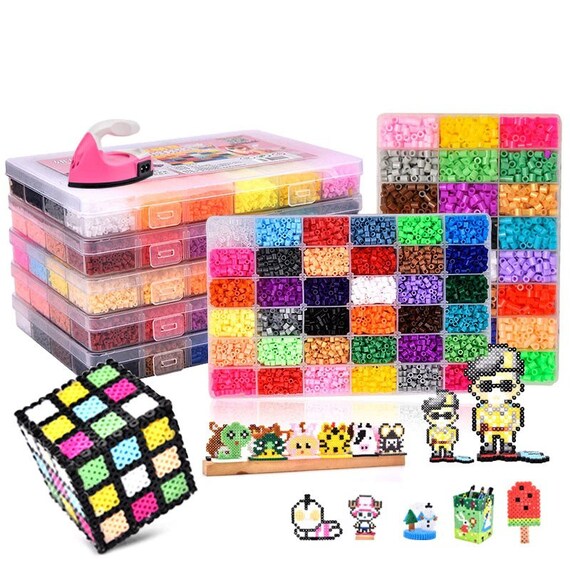 Colorful 5mm Fuse Beads Kit Hama Beads Art Craft Iron Beads for Kids Toy  DIY
