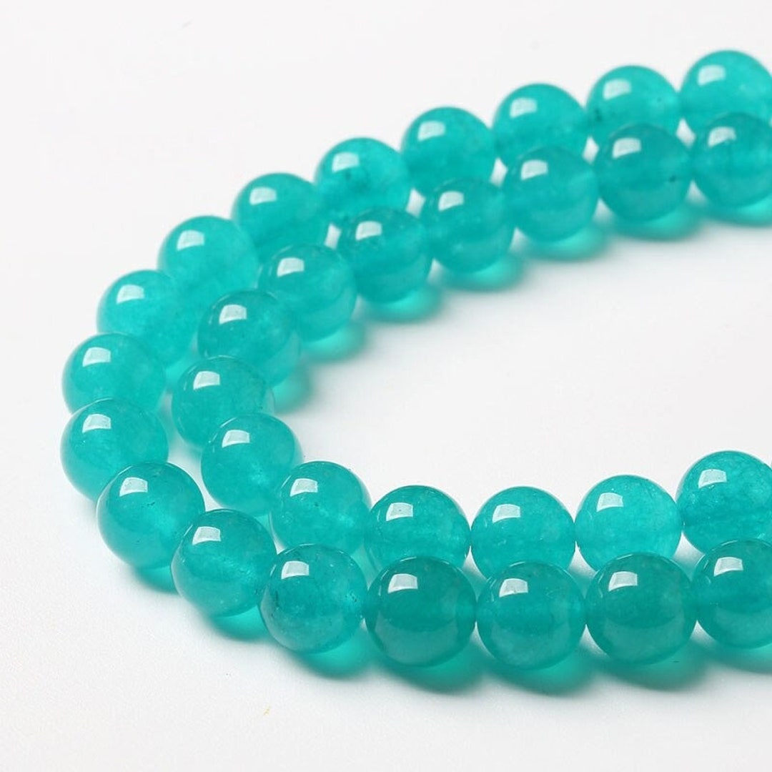 Natural Blue Jades Gemstone Beads Blue Stone Beads for Etsy