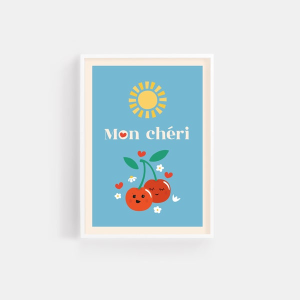 Mon Cherie Art Print Etsy