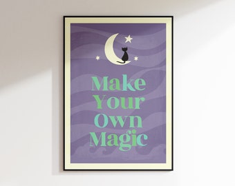 Make Your Own Magic, Giclée Print, Poster Print, Spider, Halloween, Spooky