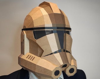 CLONE TROOPER DIY plans for making helmets out of cardboard and cardboard