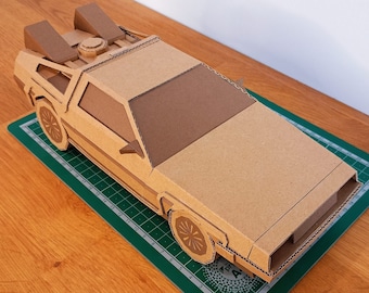 DELOREAN Template. DIY plans for making a car out of cardboard