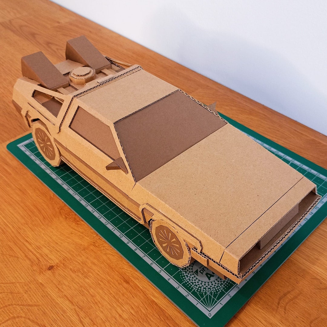 DELOREAN Template. DIY Plans for Making a Car Out of Cardboard Etsy DELOREAN Template. DIY Plans for Making a Car Out of Cardboard Etsy