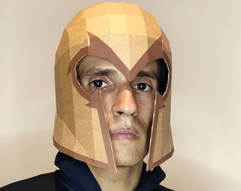 DIY Template. MAGNETO Cardboard helmet