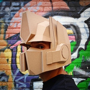 OPTIMUS PRIME Template. Planos DIY para confección de casco en cartón