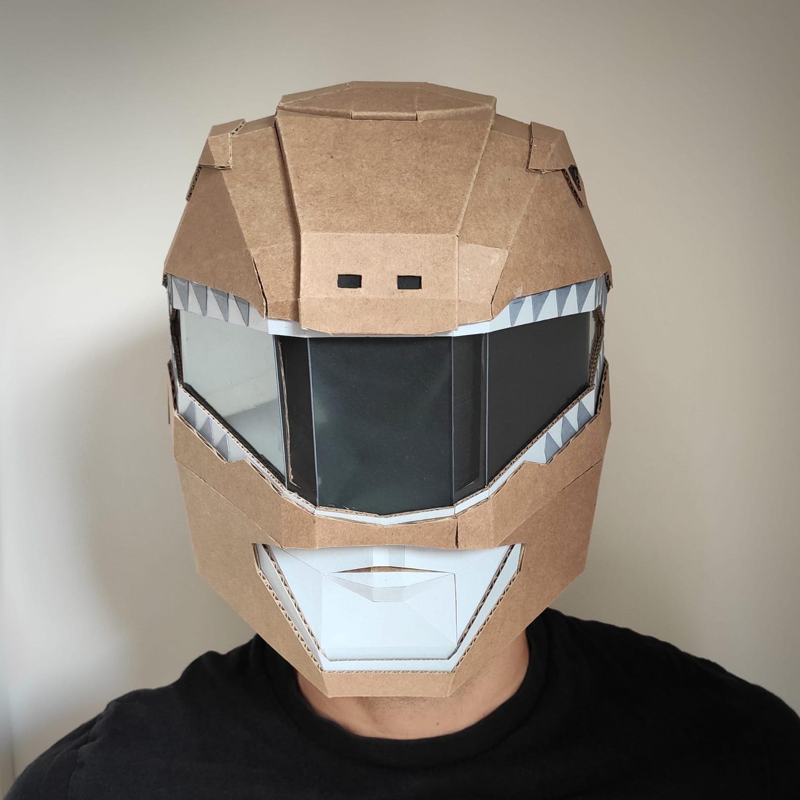 POWER RANGER Template. DIY Plans for Making a Cardboard Mask - Etsy