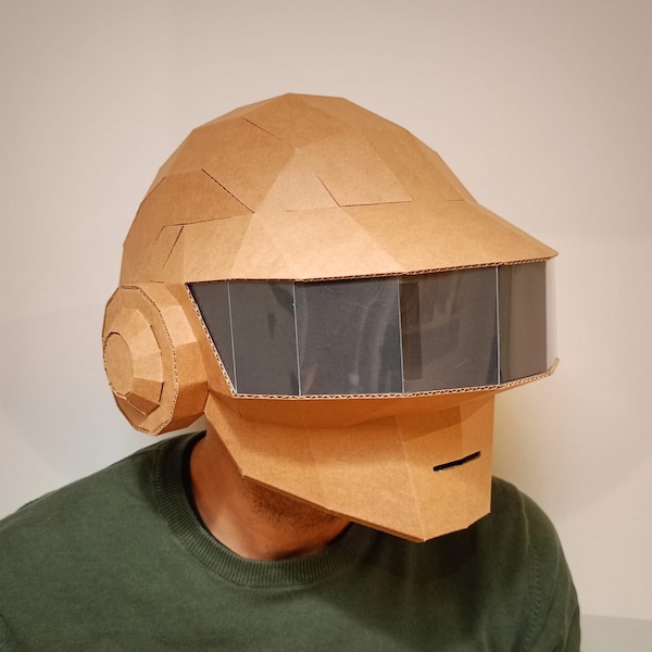 Modèle de casque DAFT PUNK. Plans DIY pour fabriquer un casque en carton