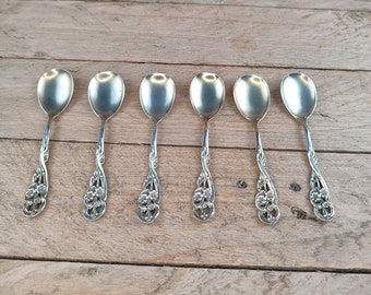 Bruckmann and Söhne silver gilded Ice cream spoons