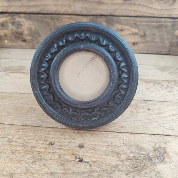 Vintage Irish bog oak picture frame.