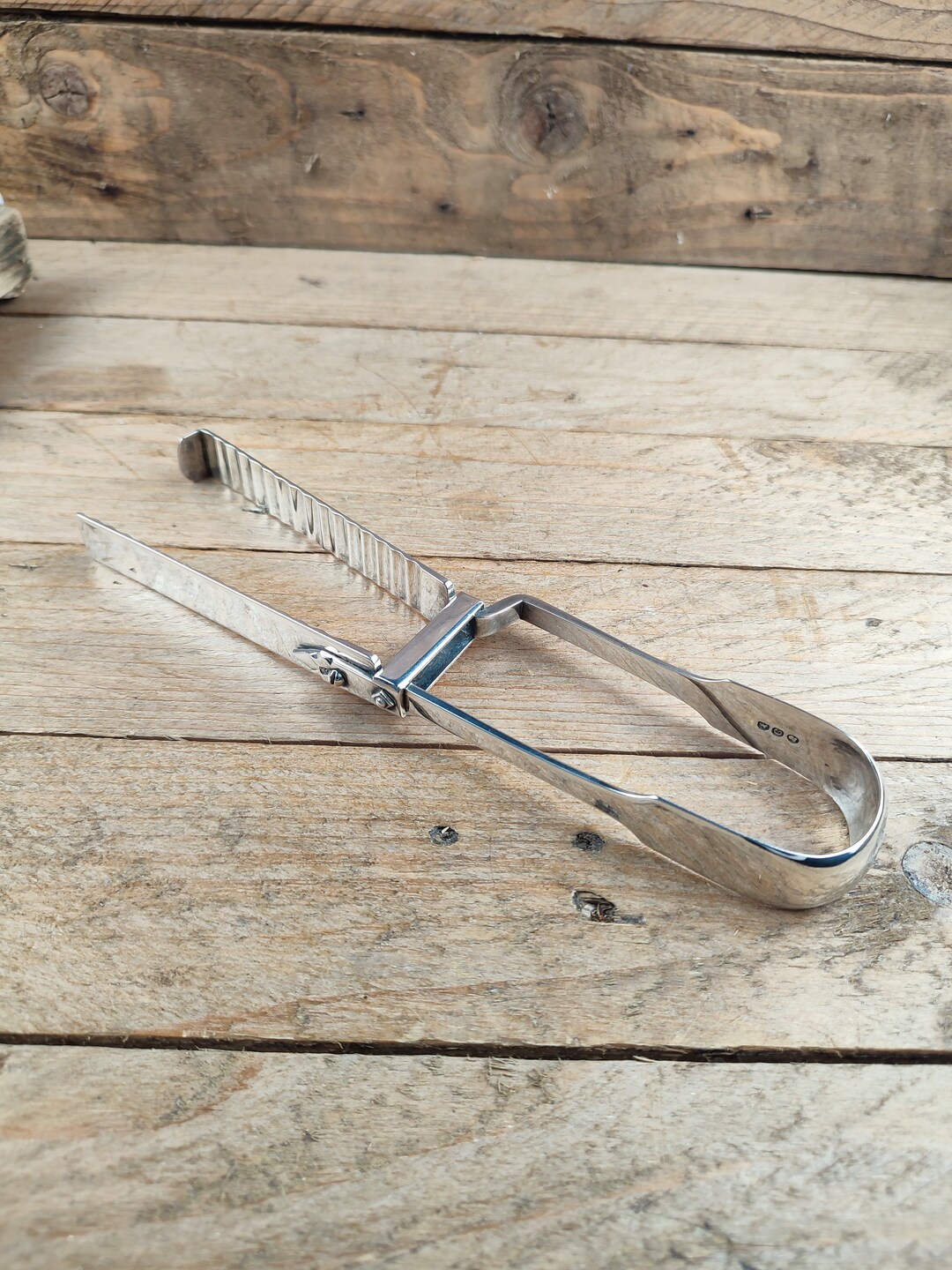 Vintage Solid Silver Asparagus Tongs. Etsy