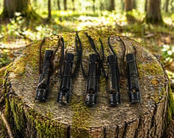 Buffalo Horn Dog Whistle – Handmade Training Hunting Call 7.5 cm