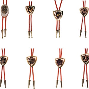Bolo tie Shoestring necktie Natural Deer Antler Dog Duck Wild Boar Western