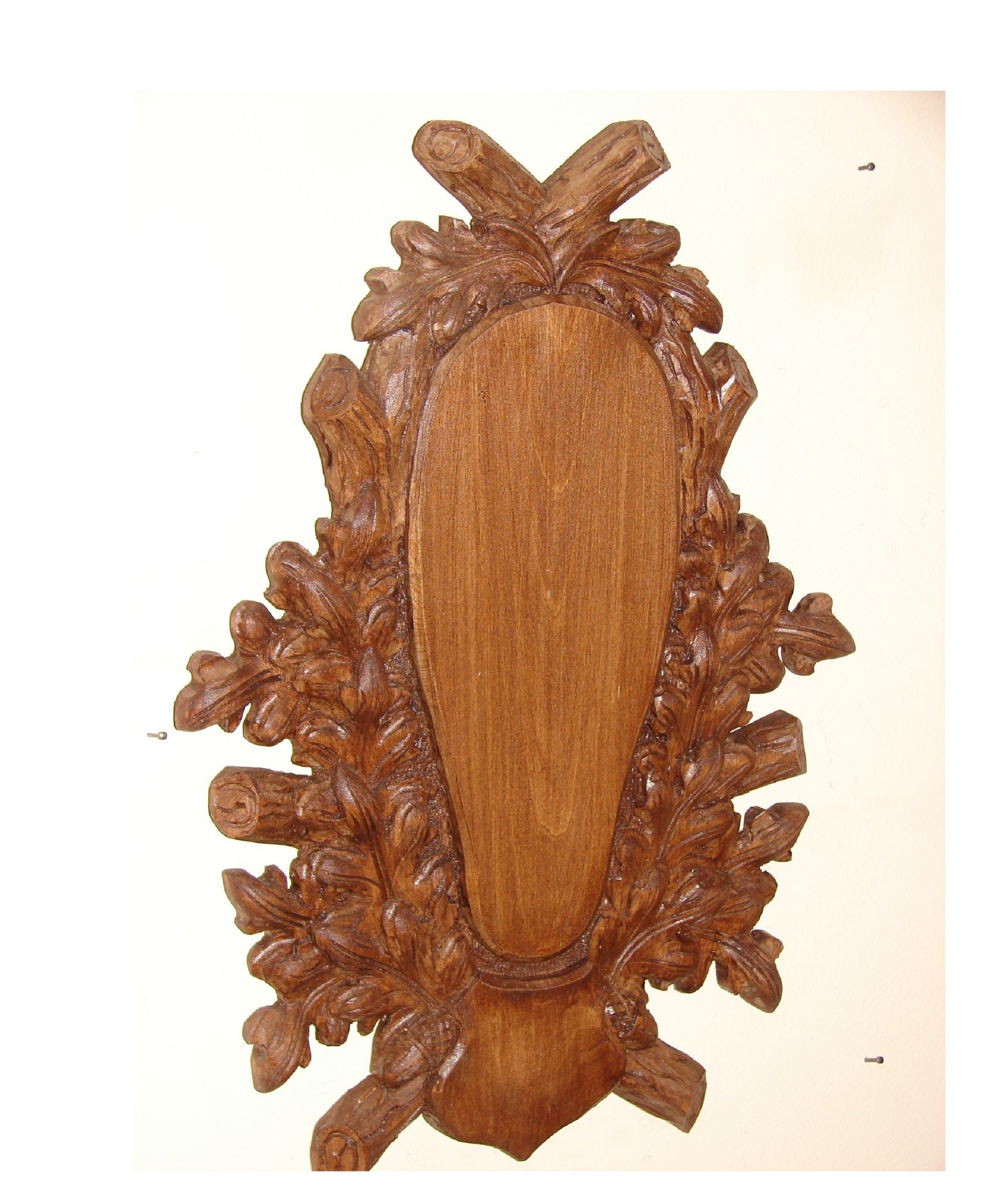 Wooden Base Shield Trophy Wood Carving Mounting Plaque for Etsy