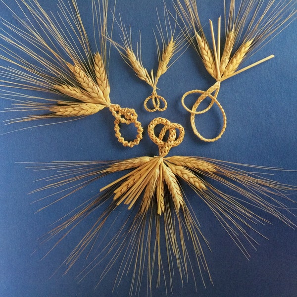 Wheat Weaving Love Knots - Natural Straw Work