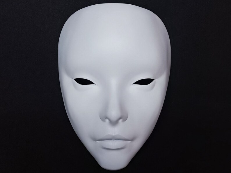 Japanese Hannya Mask, Geisha Mask, Women Face Mask, Halloween Mask