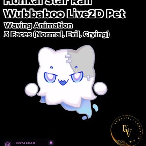 Honkai Star Rail Wubbaboo Live2D Item Vtube Studio Pet Item
