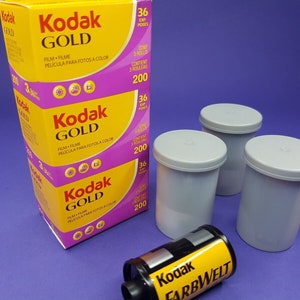 Kodak Película Gold 36 Fotos Color, Carrete 35mm Cámara Analógica