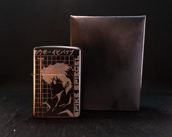 Accendino a benzina Cowboy Bebop - Space Cowboy - Flip Top - Regalo Anime - Spike Spiegel