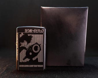 Accendino a benzina Cowboy Bebop - Space Cowboy - Flip Top - Regalo Anime - Spike Spiegel