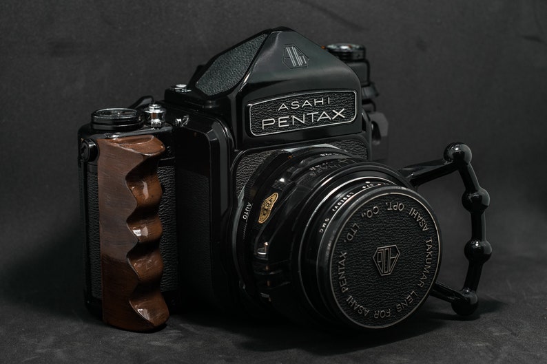 New-Wood-Poignée Bois Merisier Pentax 67 6x7 Hand Grip-handmade Cherry Wood Tint