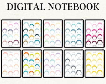 Ultimatives Digitales Notizbuch | GoodNotes Notizbuch mit Cornell Notizen Vorlage, 40 Goodnotes Vorlagen, digitales Journal mit Tabs, iPad Notizbuch